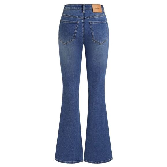 NWT Cider Mid Rise Solid Flared Jeans Sz 6 - Picture 5 of 10